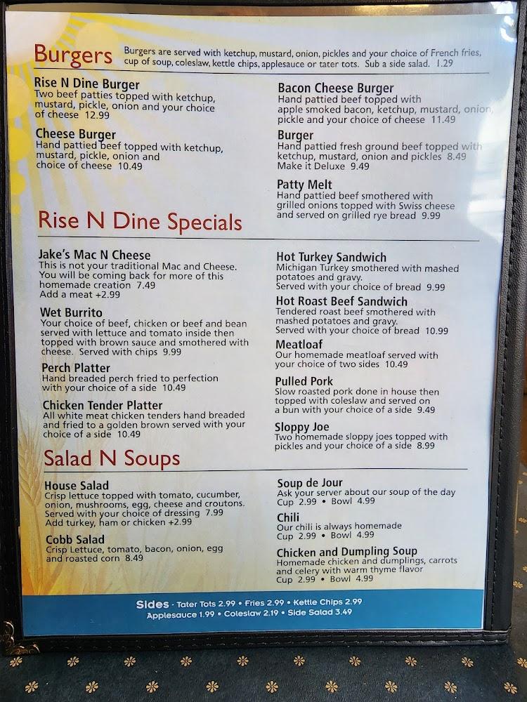 Rise N Dine Menu image 2